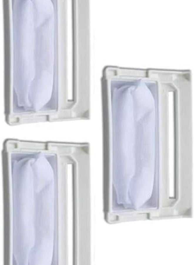 حقيبة فلتر غسالة إل جي، فلتر الوبر، شبكة غربال، بديل 3 حزم - Image 4